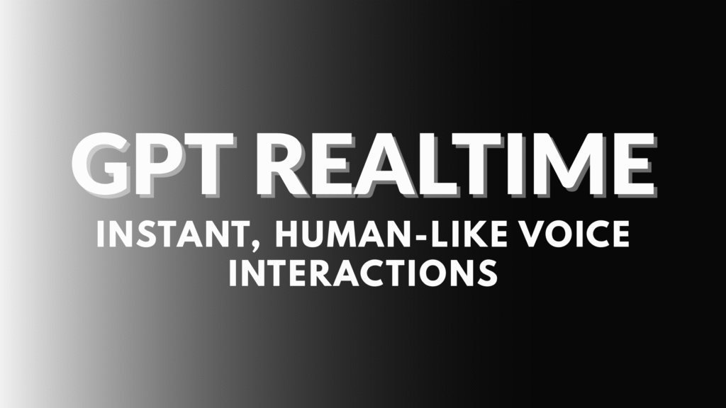 GPT-realtime voice