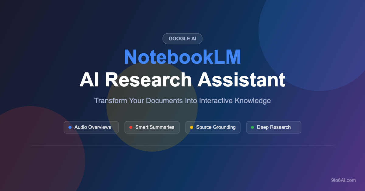 NotebookLM by Google - AI Research Assistant that transforms documents into interactive knowledge with Audio Overviews