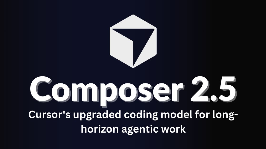 Composer 2.5 featured image for Cursor AI coding model news