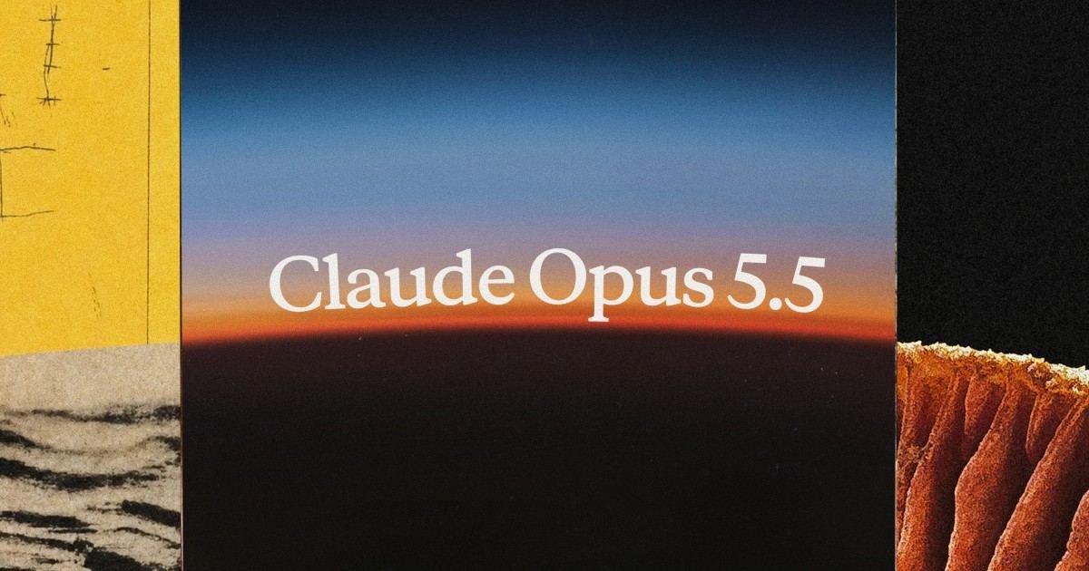 Official Anthropic Claude Opus 5.5 announcement social image
