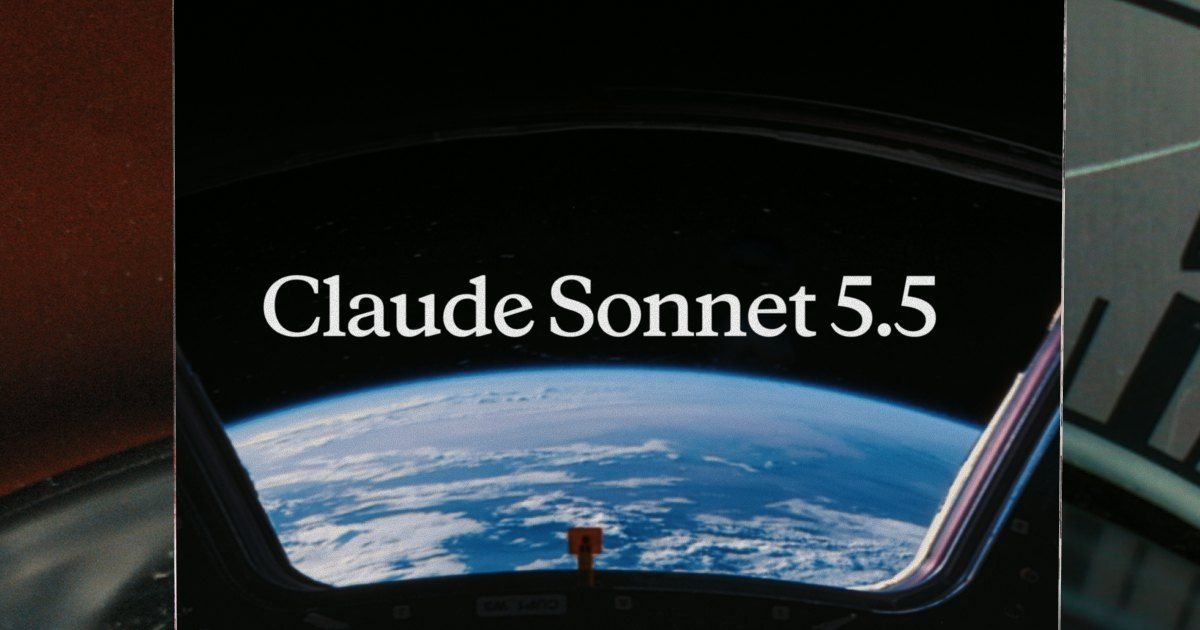 Official Anthropic Claude Sonnet 5.5 announcement social image